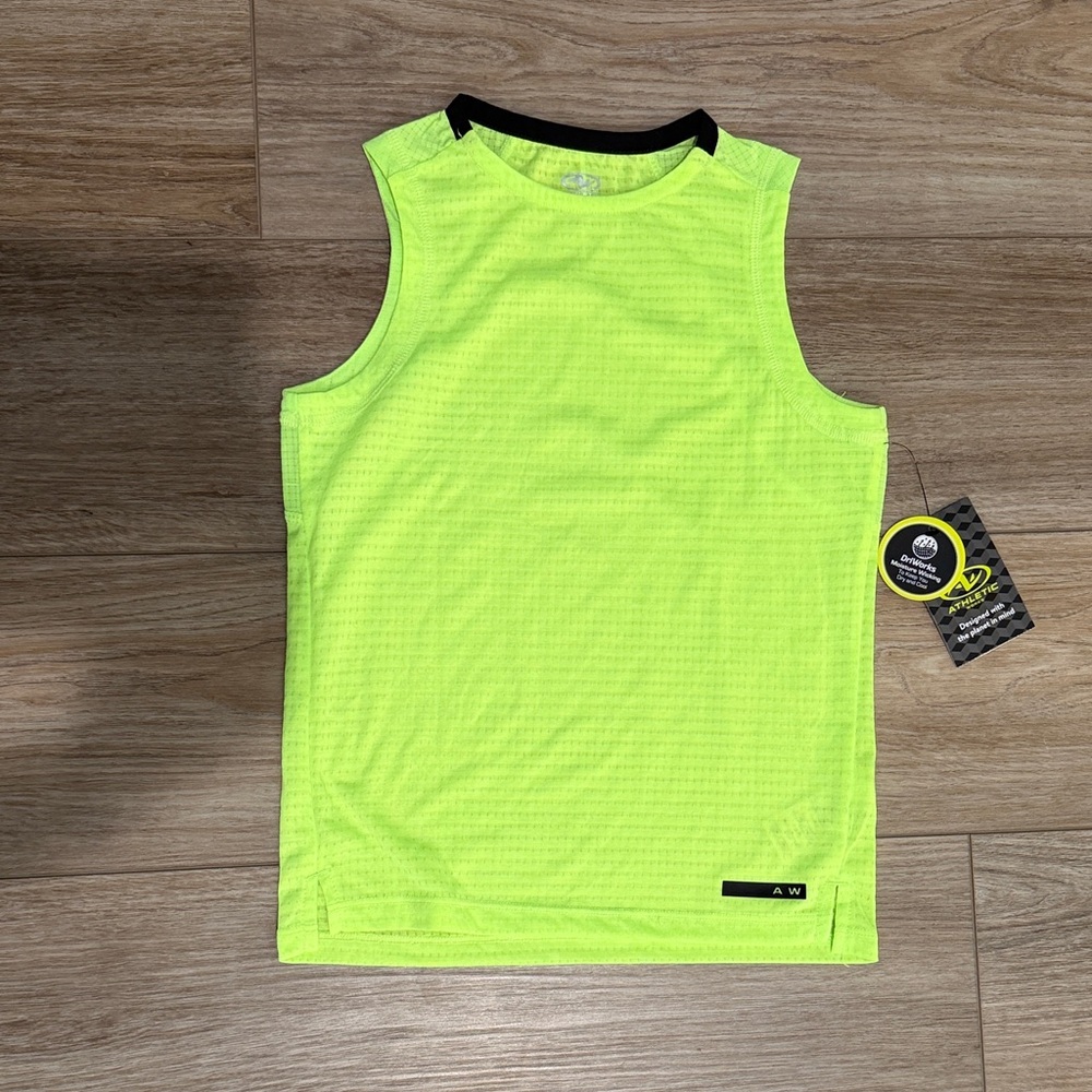 Athletic Works Neon Green Sleeveless Kids Top